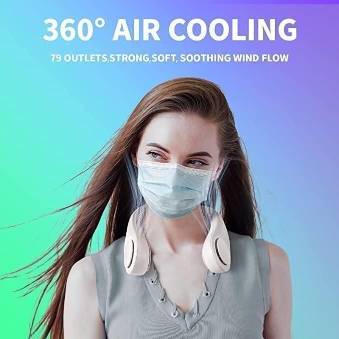Portable Hanging Rechargeable Neck Fan - Indiebuy